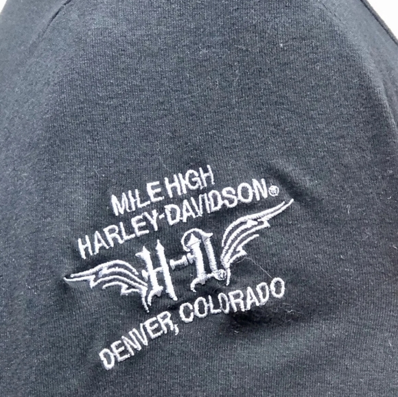 Harley-Davidson Black Embroidered Tee - Picture 6 of 8